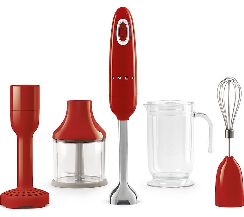 Batidora de inmersión Smeg con accesorios