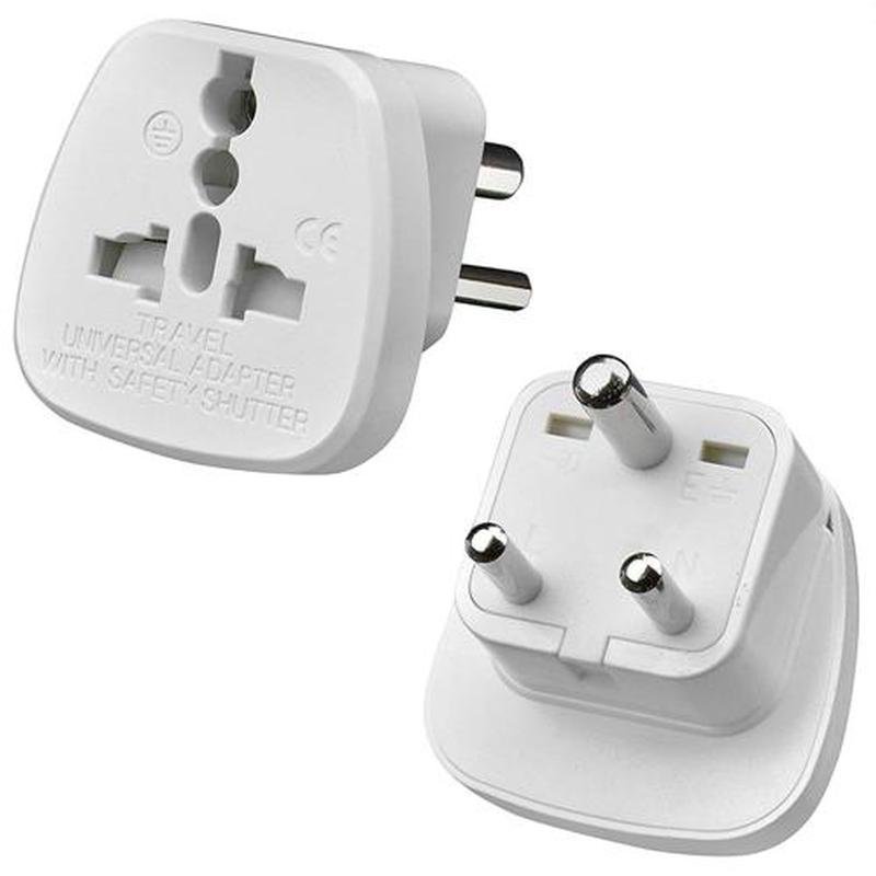Adaptador de viaje del Reino Unido a la India