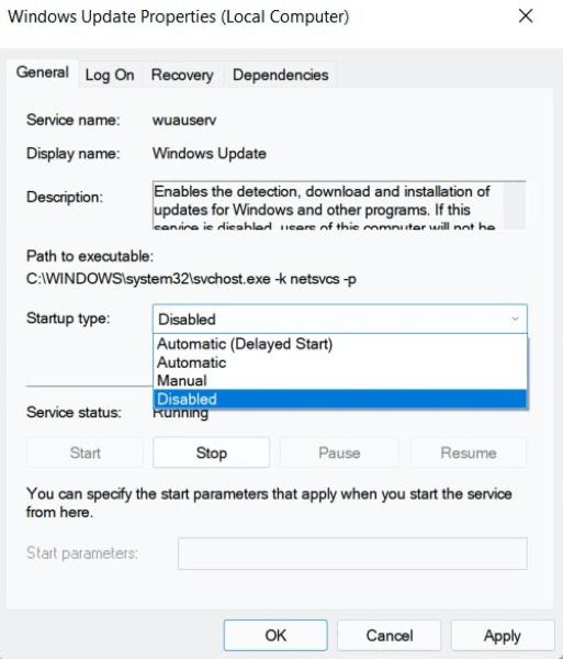 Windows 11 desactiva las actualizaciones automáticas