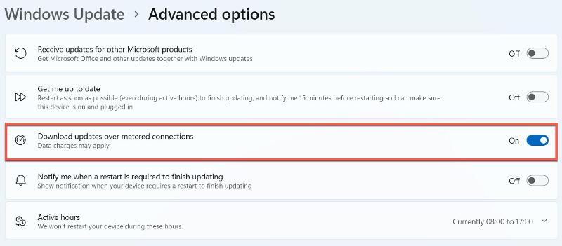 Windows 11 desactiva las actualizaciones automáticas