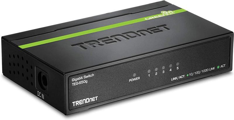 Conmutador Gigabit no administrado de 5 puertos Trendnet TEG-S5G