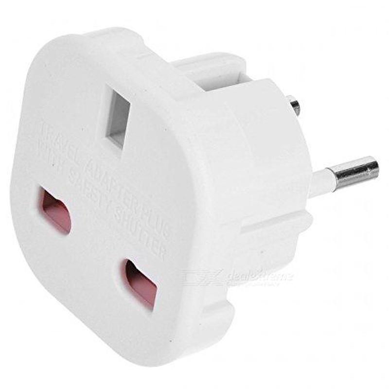 Paquete doble de adaptador de viaje TEC de Reino Unido a UE