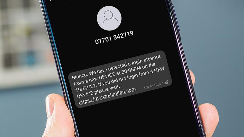 Monzo advierte a los clientes que no utilicen enlaces falsos en mensajes de texto