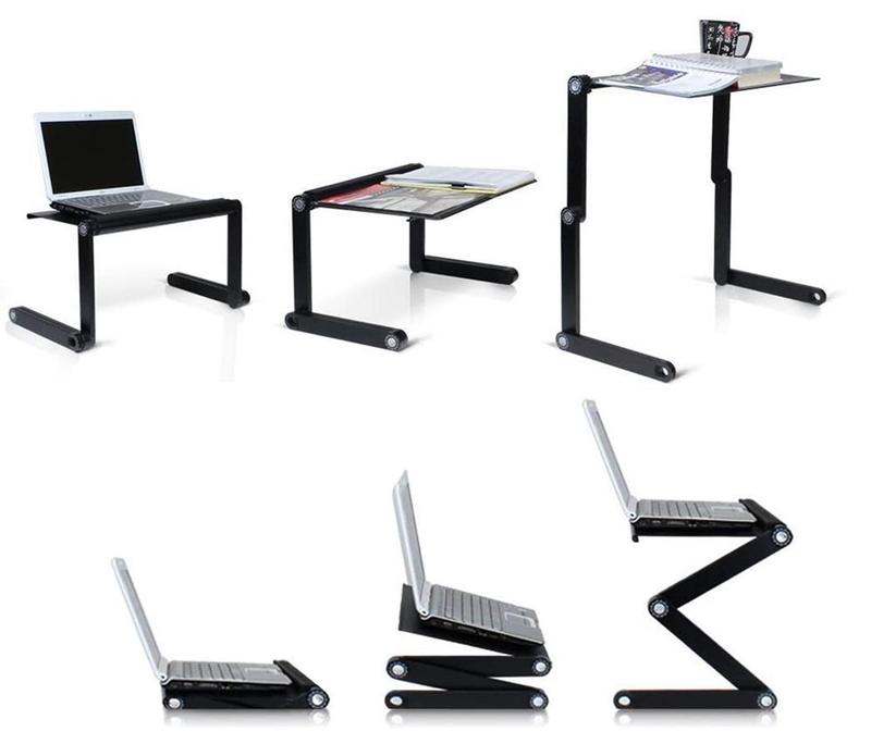 Soporte de mesa para computadora portátil PWR+ elevador ajustable