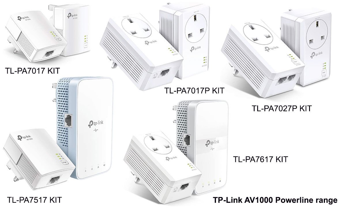 Gama de productos TP-Link AV1000 Powerline