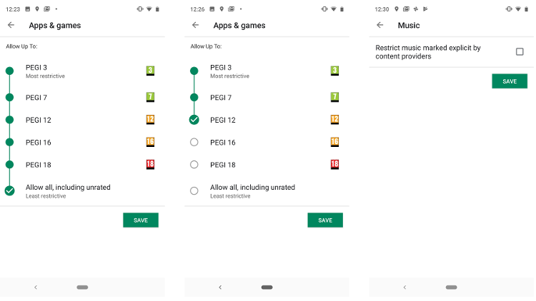 Cómo configurar los controles parentales en Android