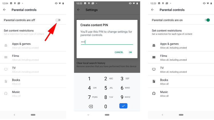 Cómo configurar los controles parentales en Android