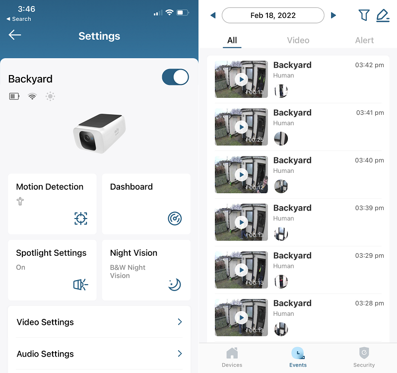 Aplicación Eufy SoloCam S40