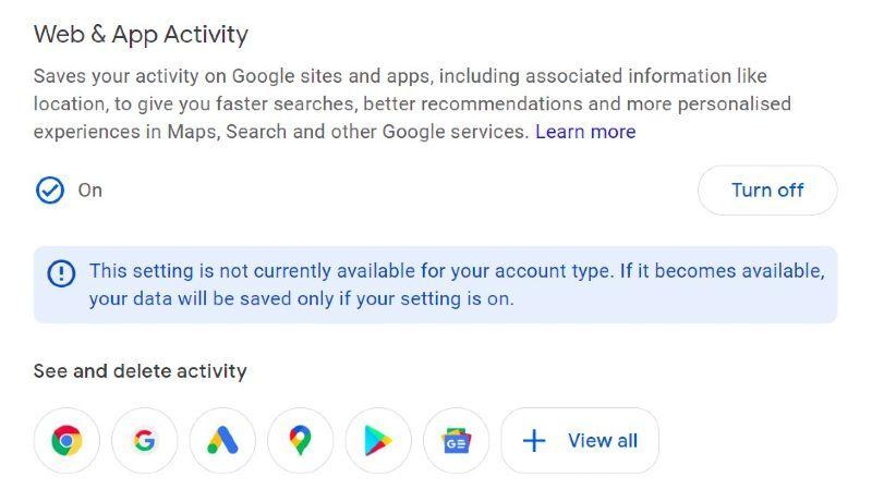 Google mi actividad