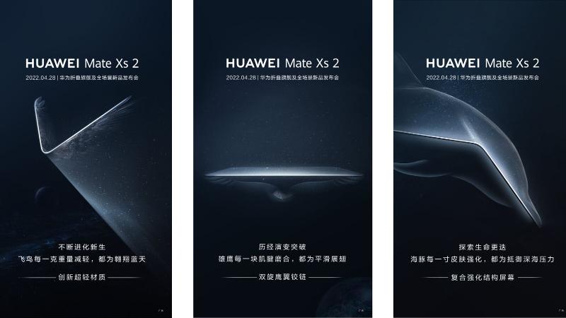 Fecha de lanzamiento de Huawei Mate XS 2: carteles promocionales de Huawei