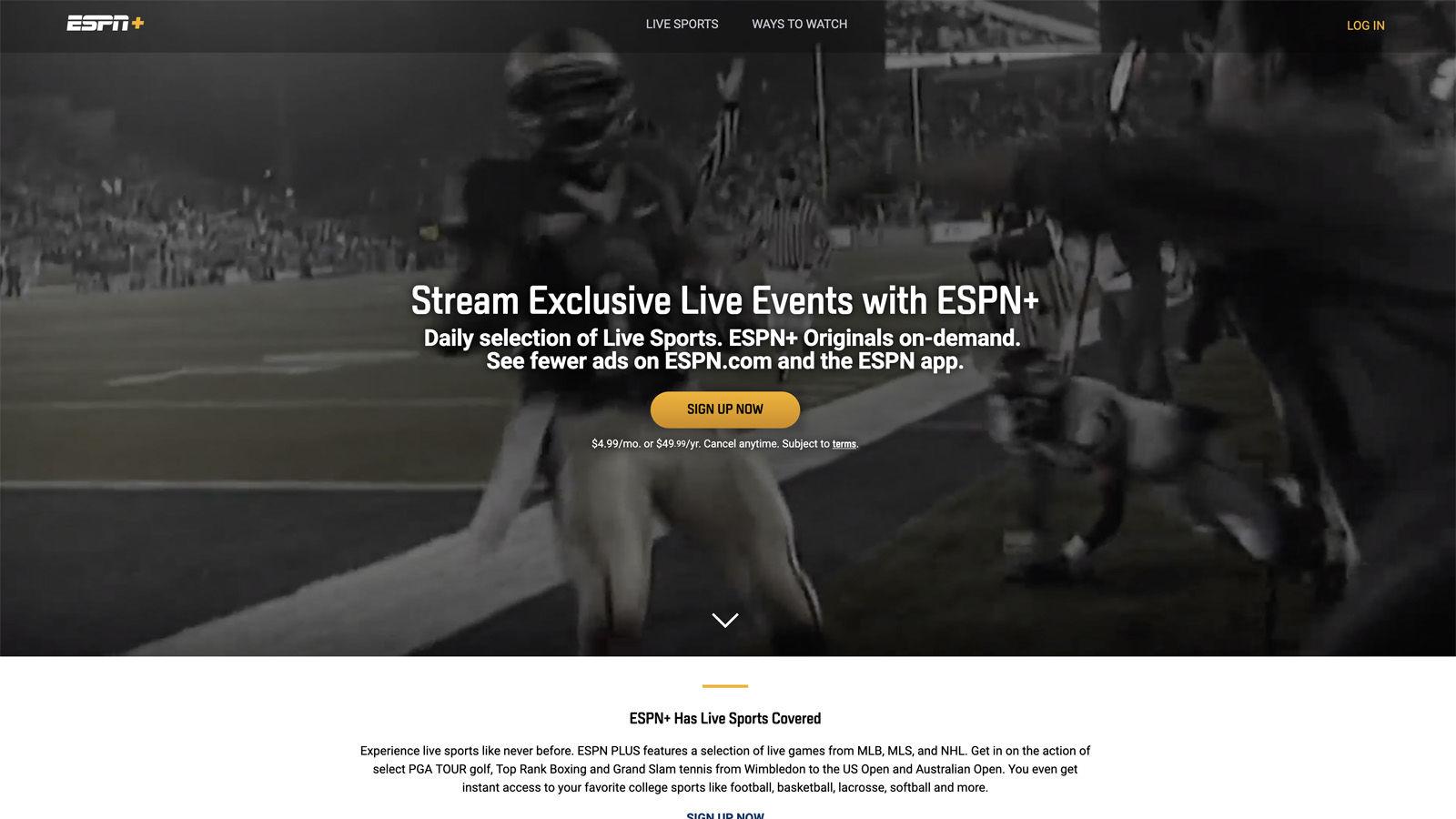 registro ESPN