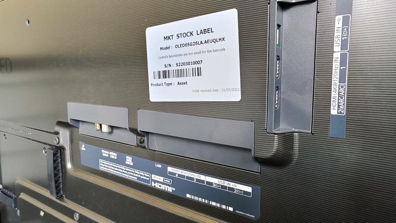 Puertos LG G2 OLED