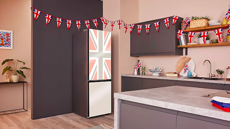 Frigorífico congelador Jubilee a medida en Glam Peach