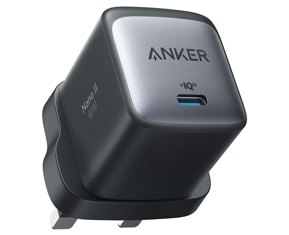 Cargador rápido Anker Nano II 65W GaN II PPS - Soporte de dispositivo más amplio