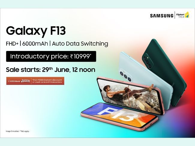 Lanzamiento del Samsung Galaxy F13 en India