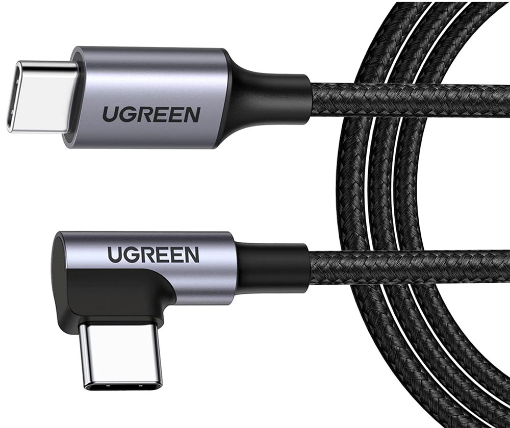 Cable Ugreen USB-C a USB-C: el mejor cable USB-C con conector en ángulo recto