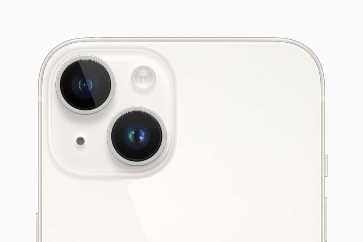 Configuración de la cámara trasera del iPhone 14