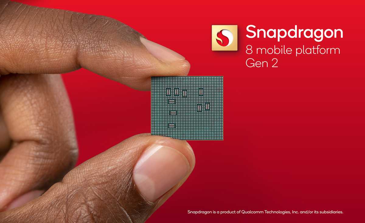 Parte trasera del chip Snapdragon 8 Gen 2