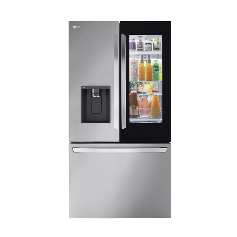 Refrigerador de puerta francesa Smart InstaView con profundidad máxima de mostrador