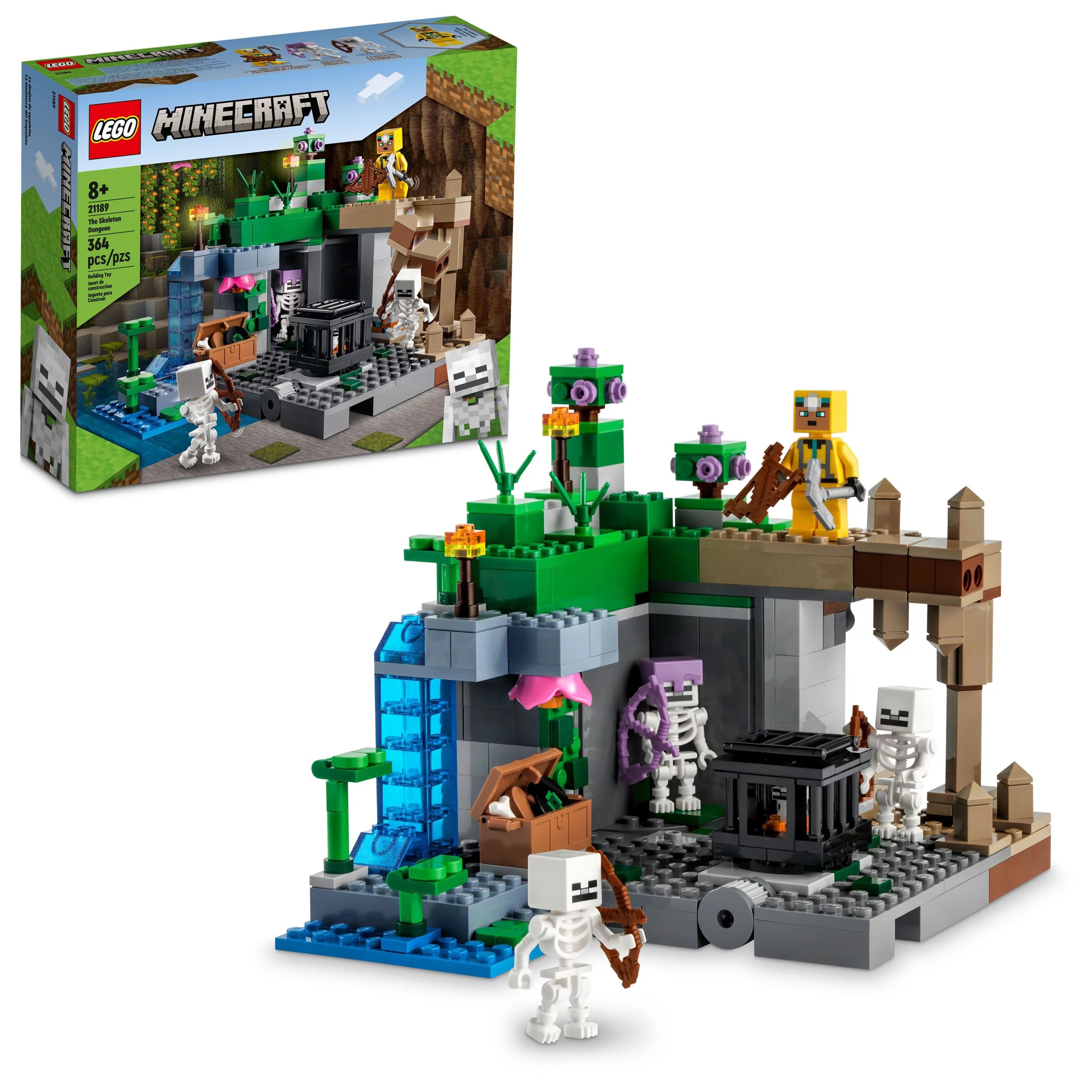 Juego de mazmorras de esqueleto de Lego Minecraft