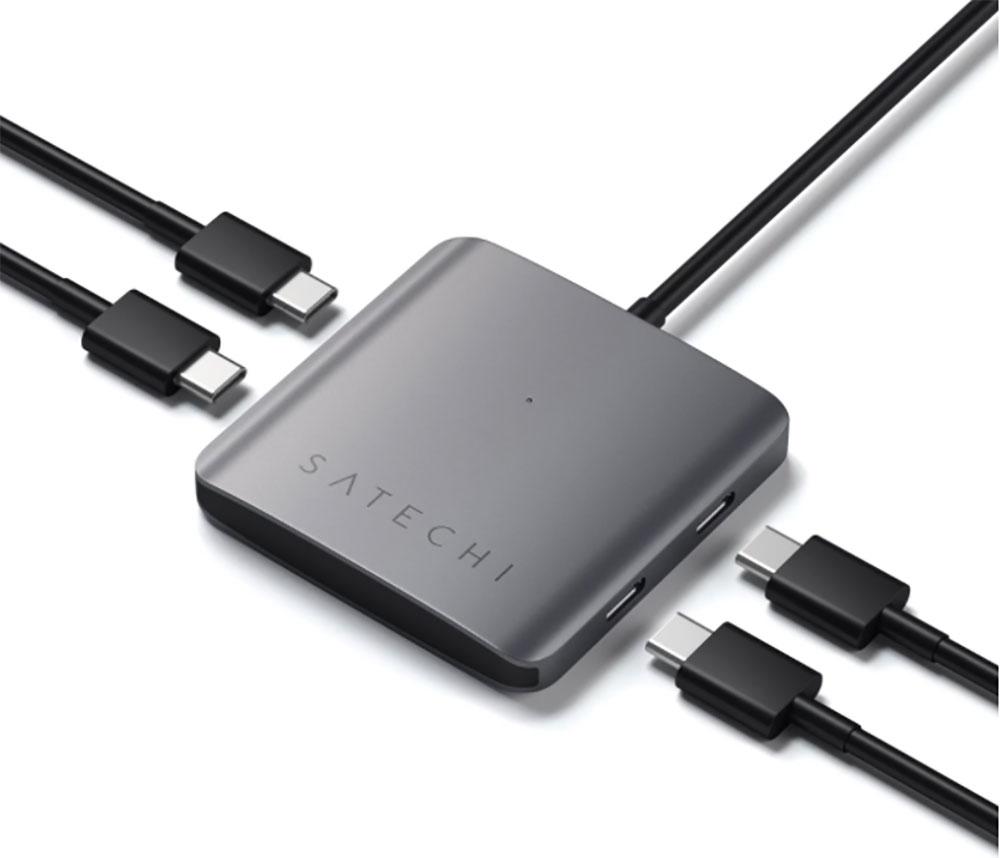 Concentrador USB-C de 4 puertos Satechi: el mejor concentrador USB-C para múltiples USB-C