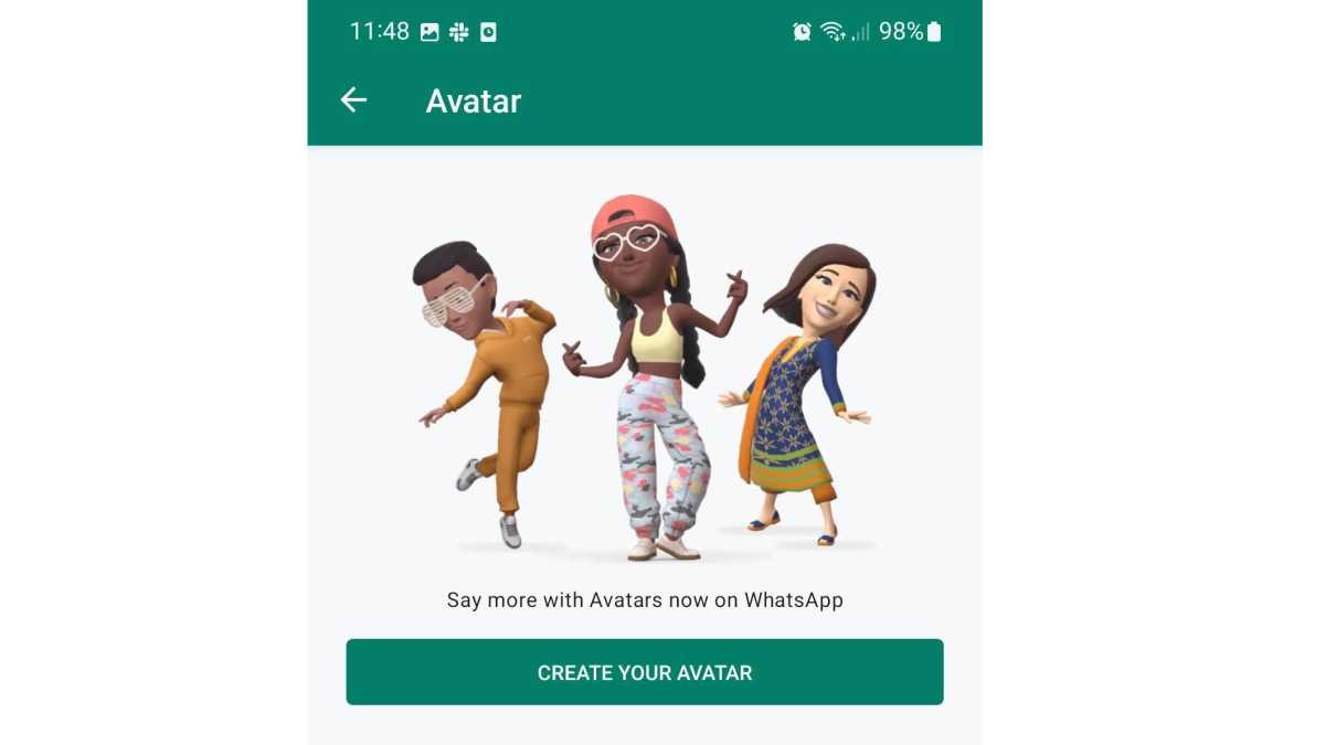 Crear avatar en WhatsApp