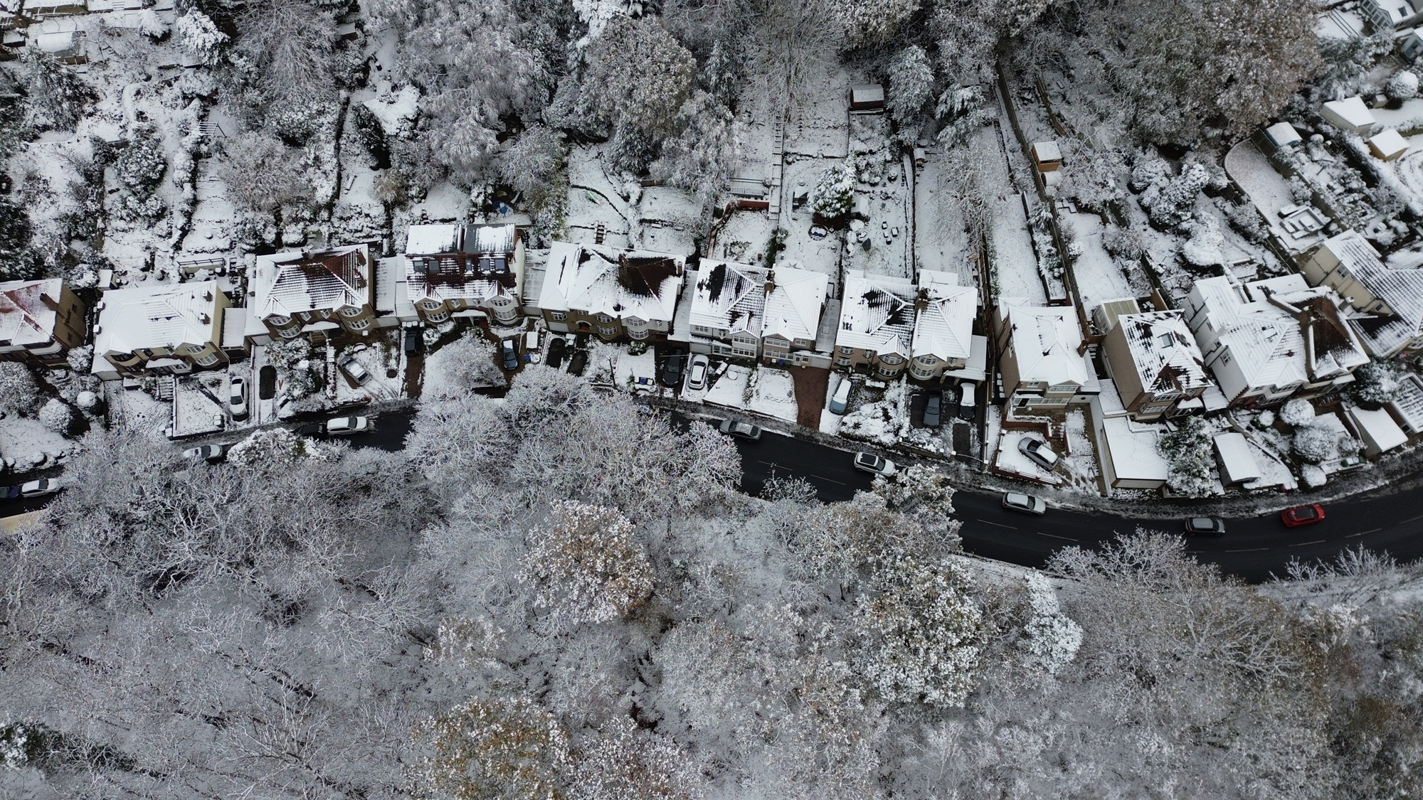 DJI Mini 3 foto muestra nieve