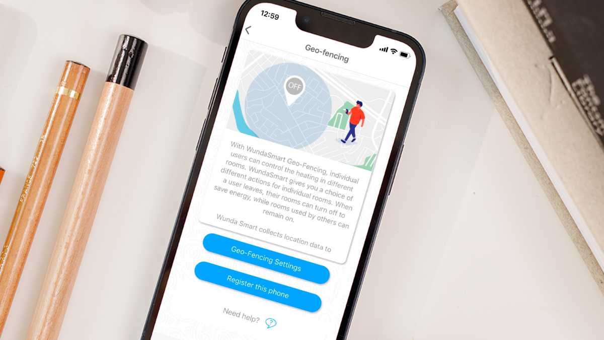 WundaSmart smart heating app geo-fencing