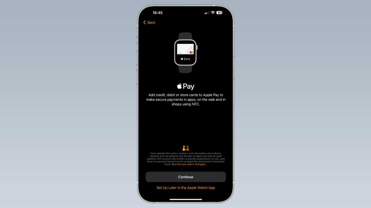 Configuración de Apple Pay en Apple Watch