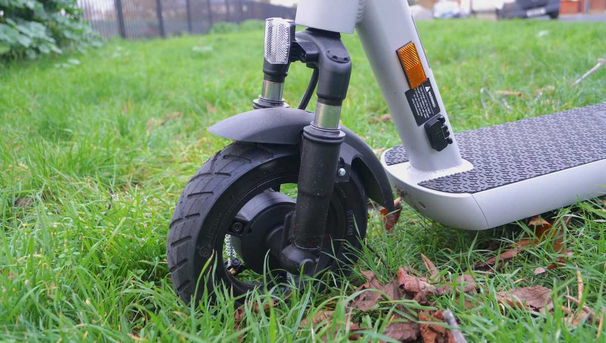 Rueda delantera y sistema de suspensión para patinete eléctrico Zinc Velocity Plus