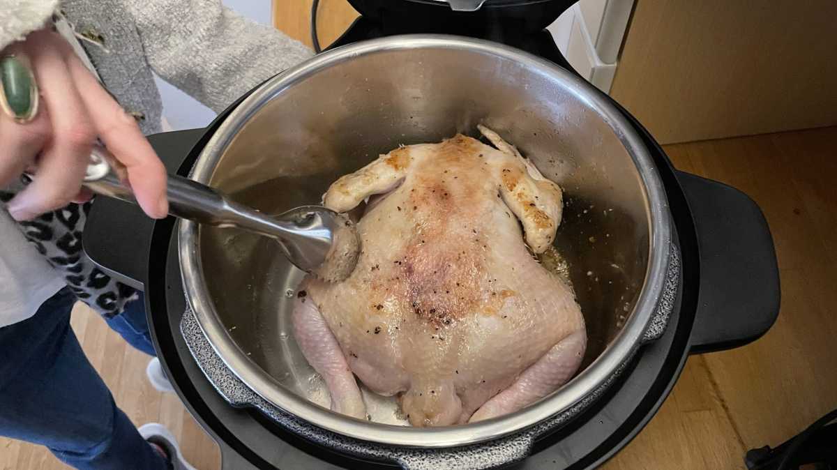 Instant Pot Duo Crisp con Ultimate Lid - pollo asado