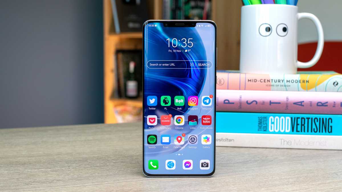 The front of the Huawei Mate 50 Pro