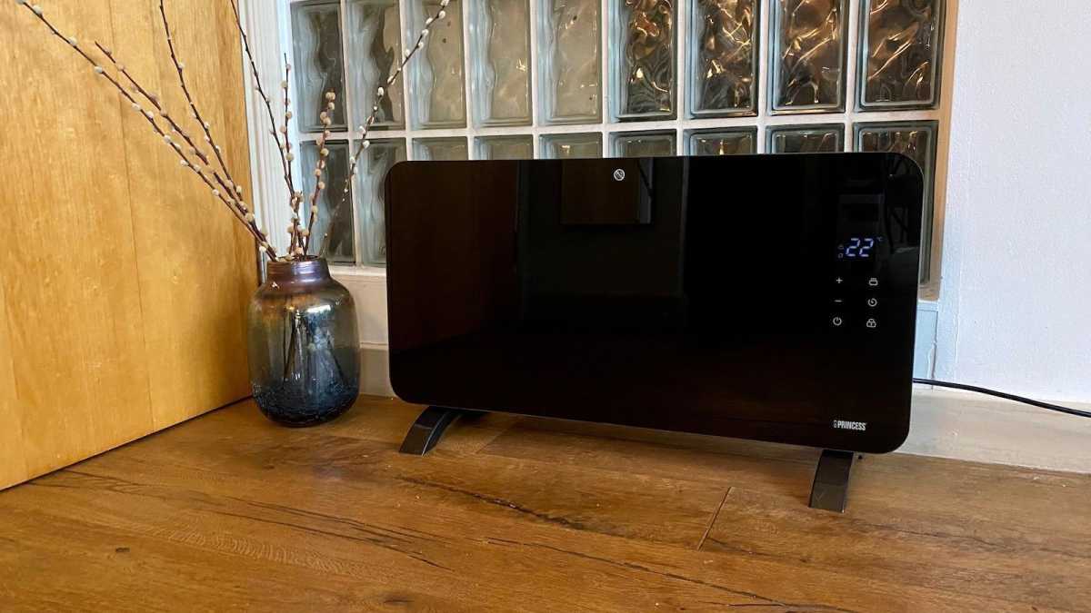Calentador de panel de vidrio negro