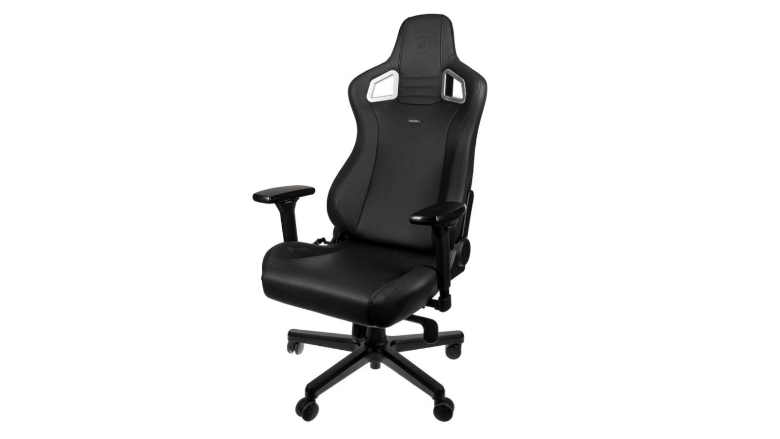 noblechairs Epic Black Edition - La mejor silla de cuero vegano