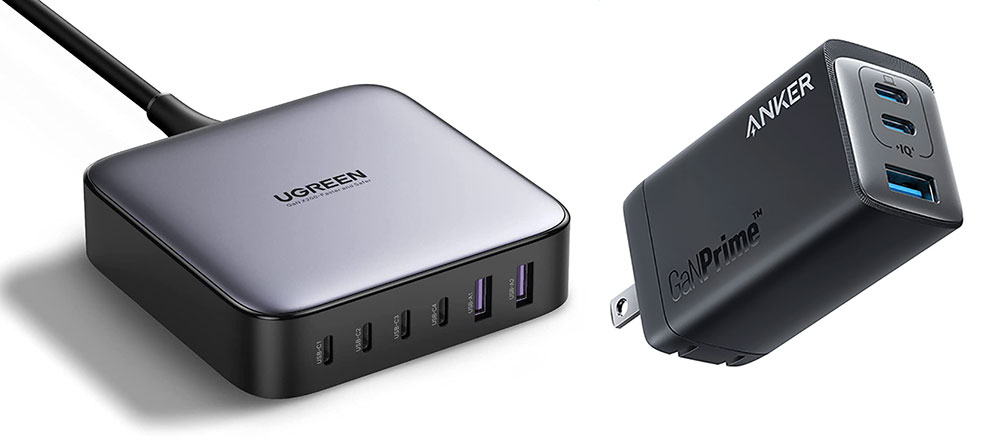 Multiport chargers from Ugreen and Anker