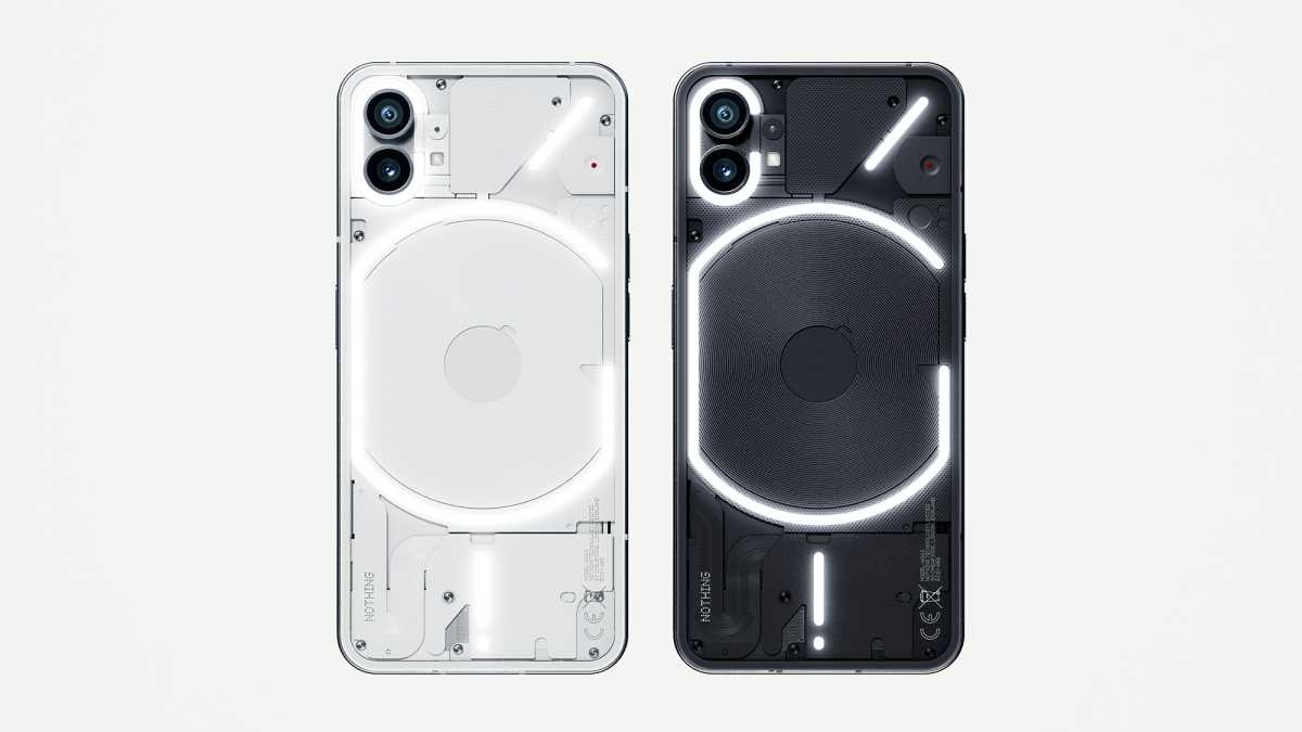 Nothing Phone (1) modelos blanco y negro