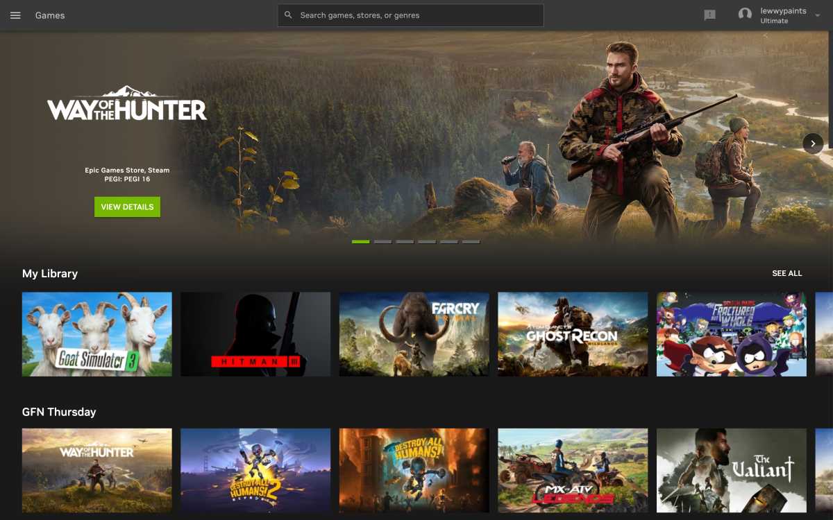 Jugabilidad de Nvidia GeForce Now Ultimate