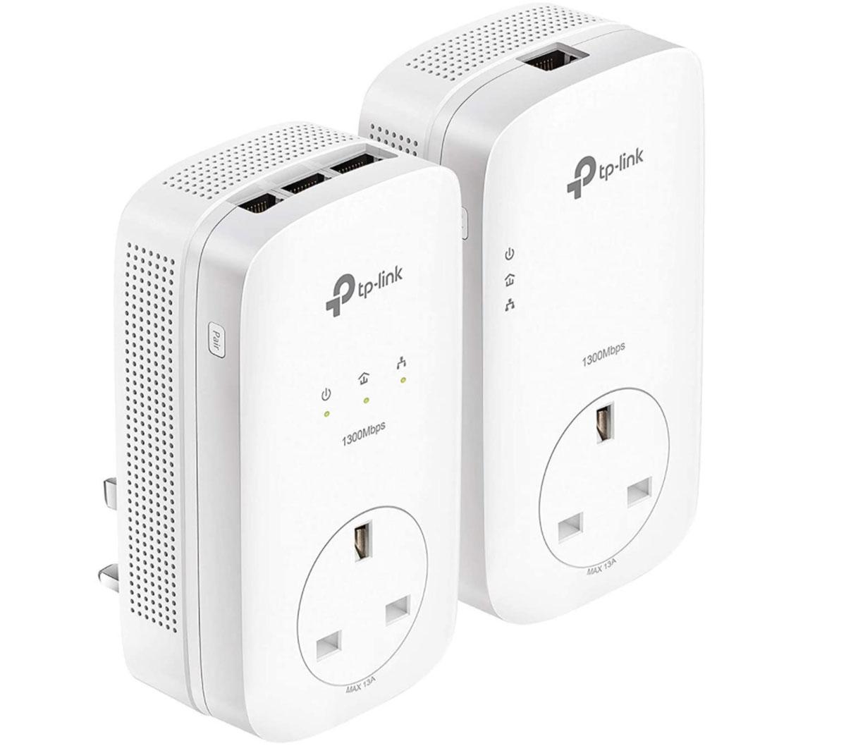 TP-Link AV1300 (TL-PA8033P KIT) - El mejor adaptador Powerline sin Wi-Fi con múltiples puertos