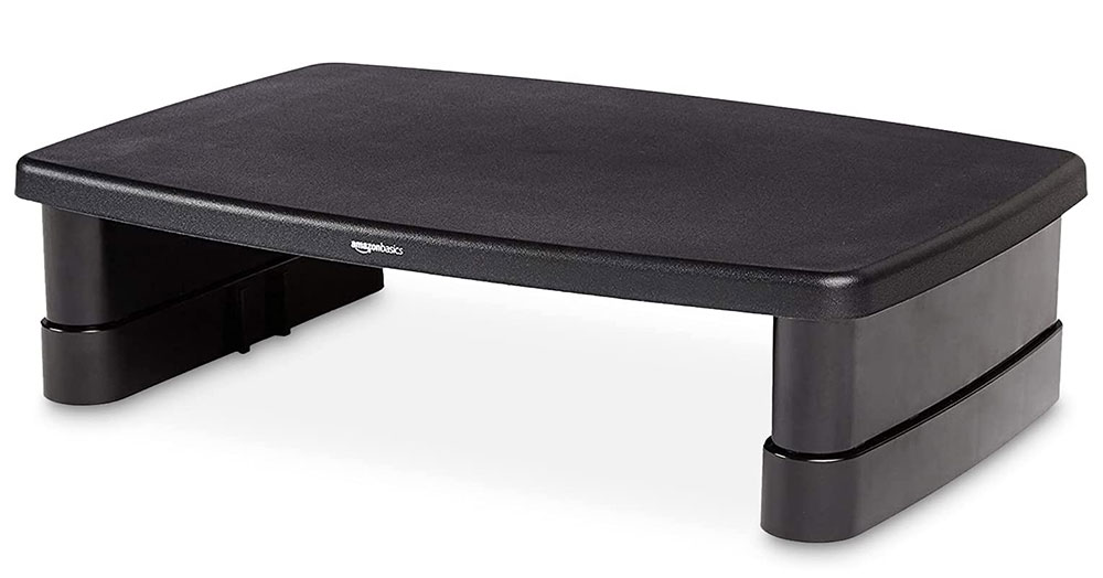 Soporte de exhibición ajustable en altura de Amazon Basics: el mejor soporte económico