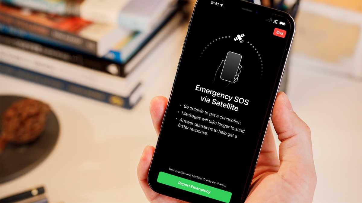 SOS vía satélite en iOS