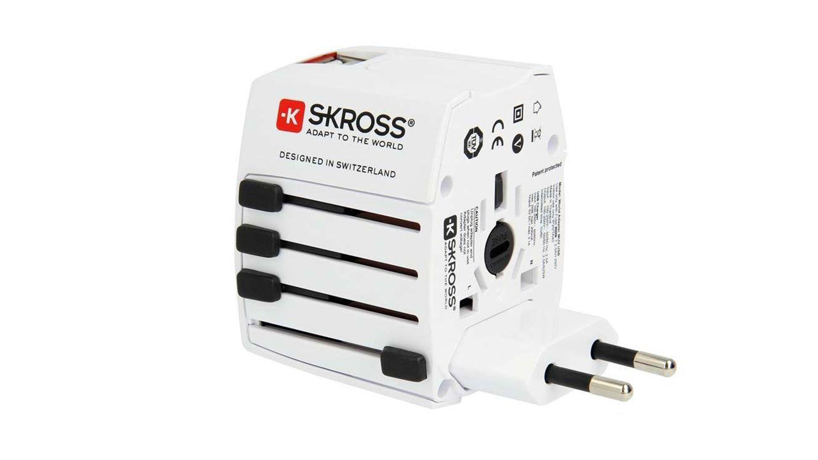 Skross World Travel Adapter MUV USB - Lo mejor para la compatibilidad de dos pines