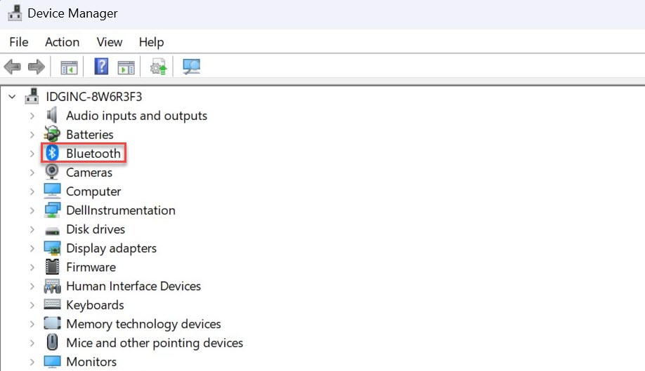 Windows comprueba las capturas de pantalla de Bluetooth