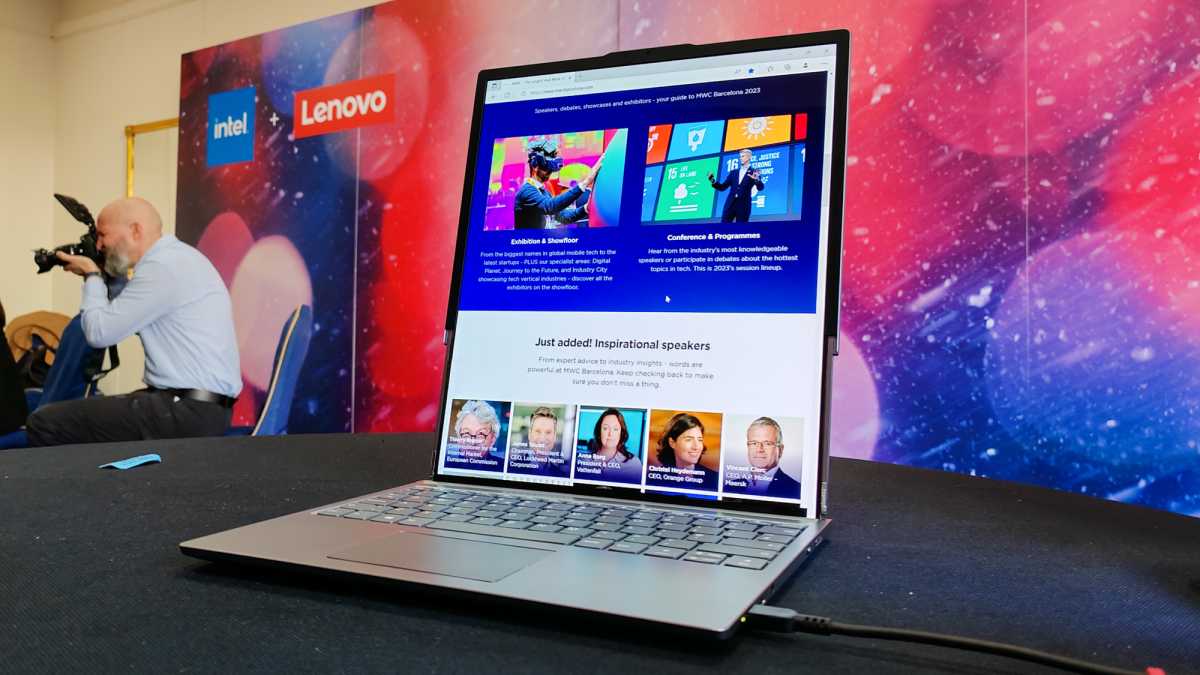 Ampliación del concepto de portátil enrollable de Lenovo