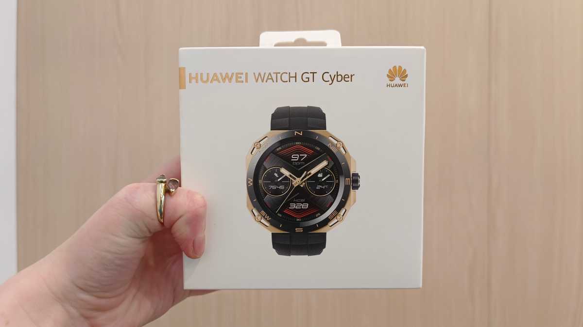 Huawei Watch GT Cyber ​​en caja