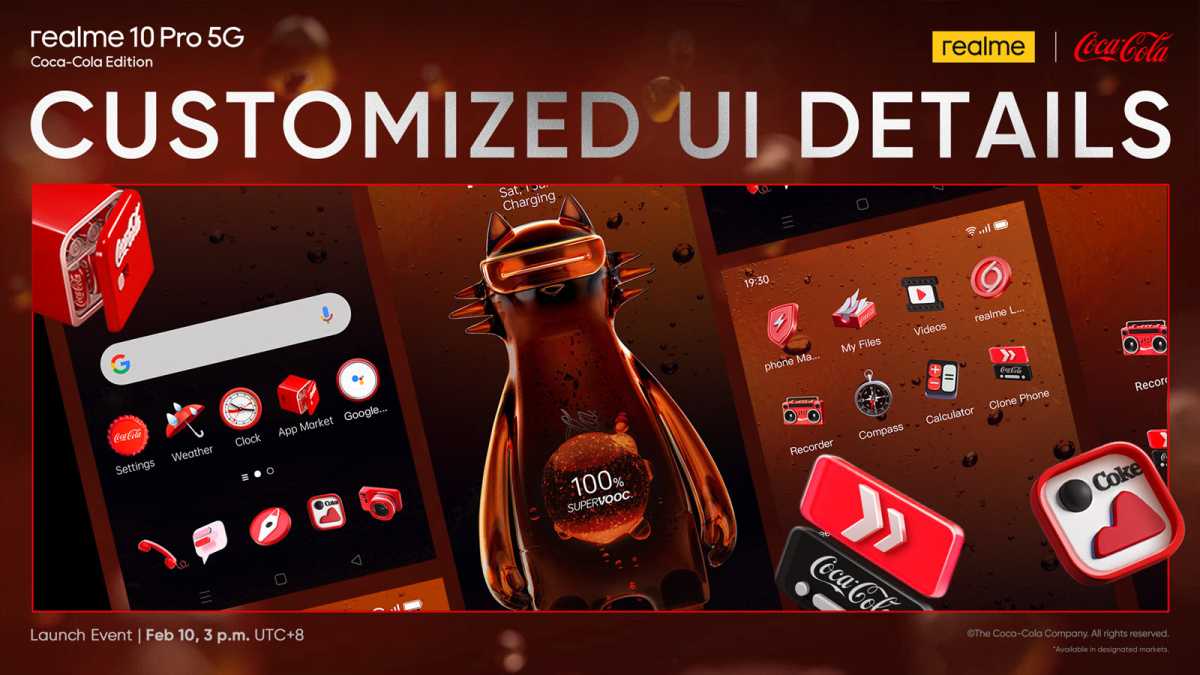 Realme 10 Pro Edición Coca-Cola