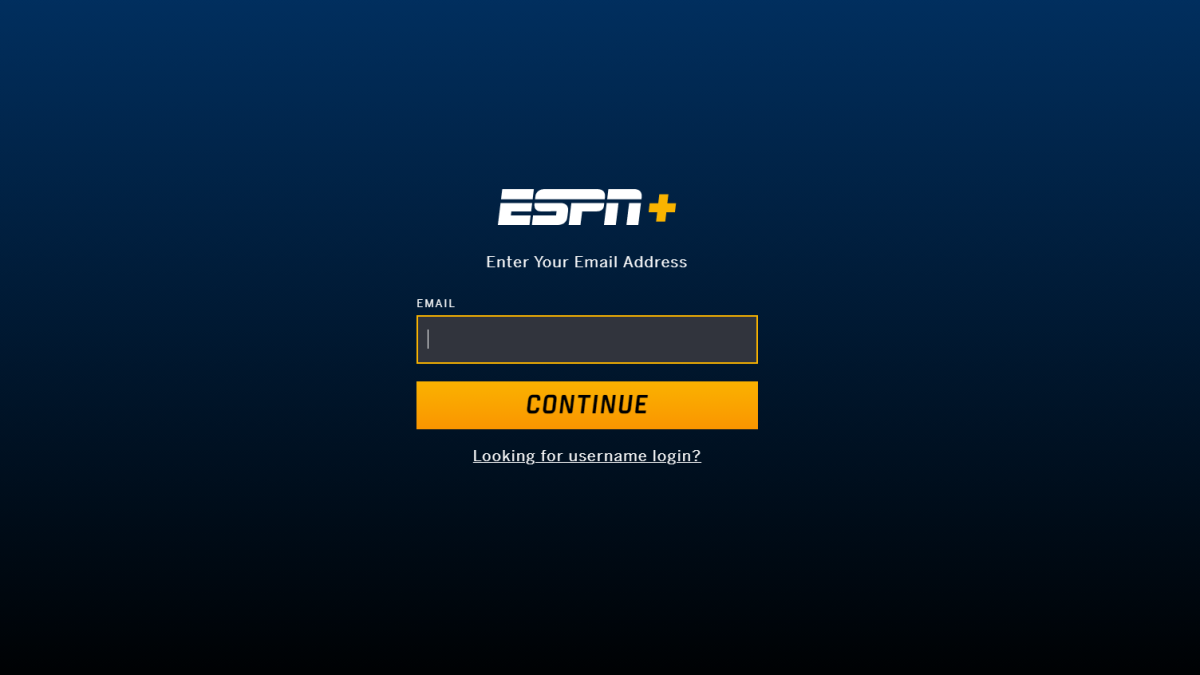 Dirección de correo electrónico de ESPN+