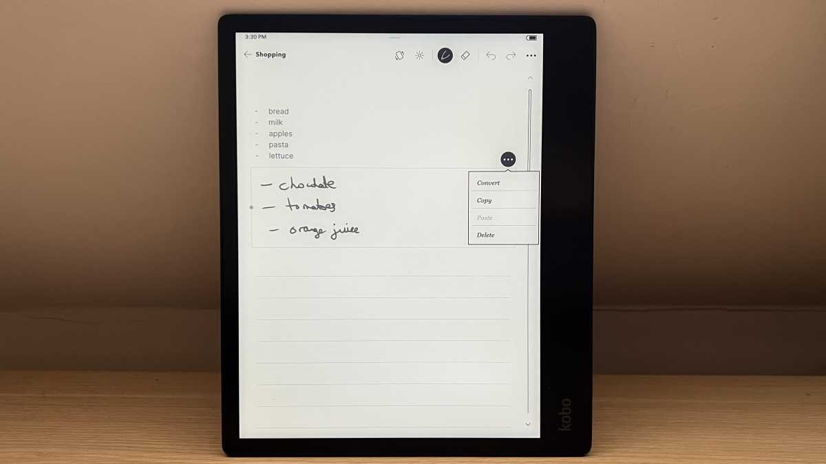 Kobo Elipsa 2E - advanced notebook