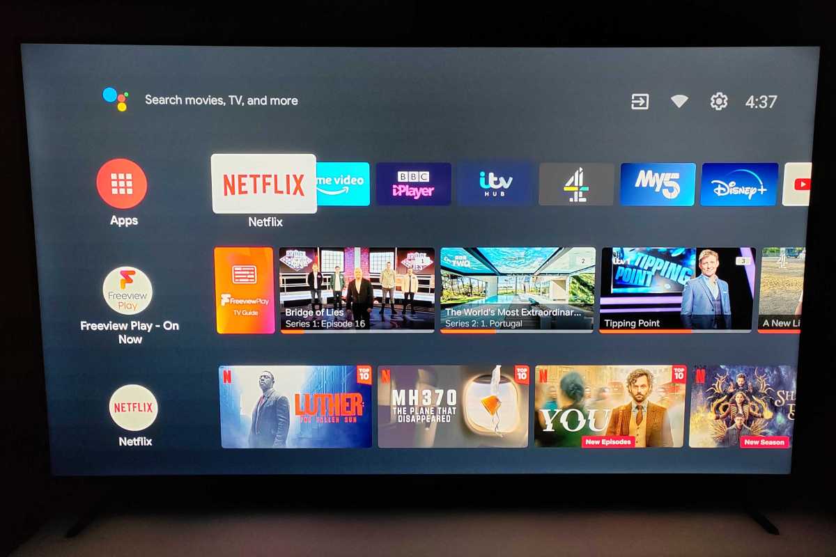 Televisor con Android de la serie Sharp FN2
