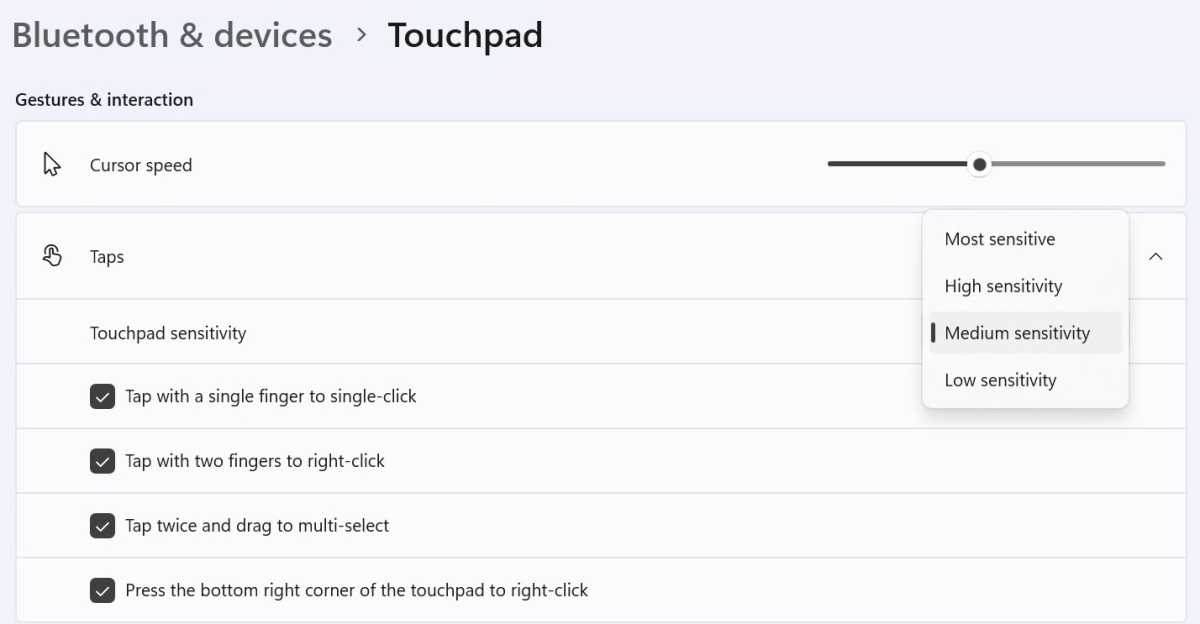 Windows personaliza el método del panel táctil