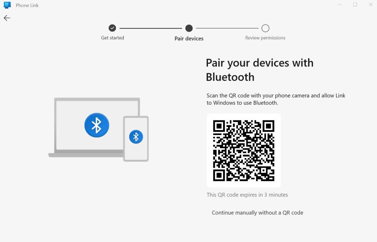 Configuración de enlace de teléfono iPhone